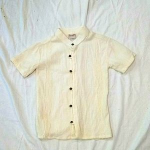 Tarami XS top button up blouse shortsleeve shirt